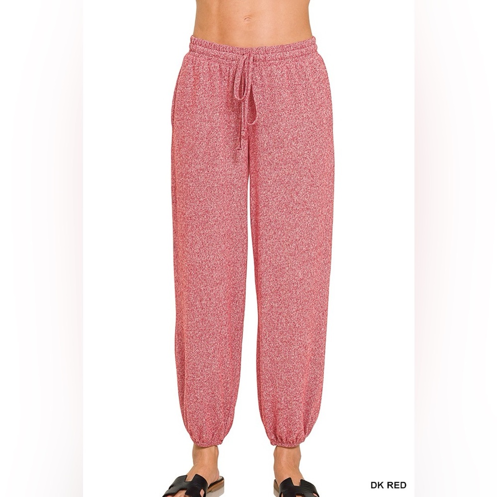 Zenana Soft Melange Hacci Jogger